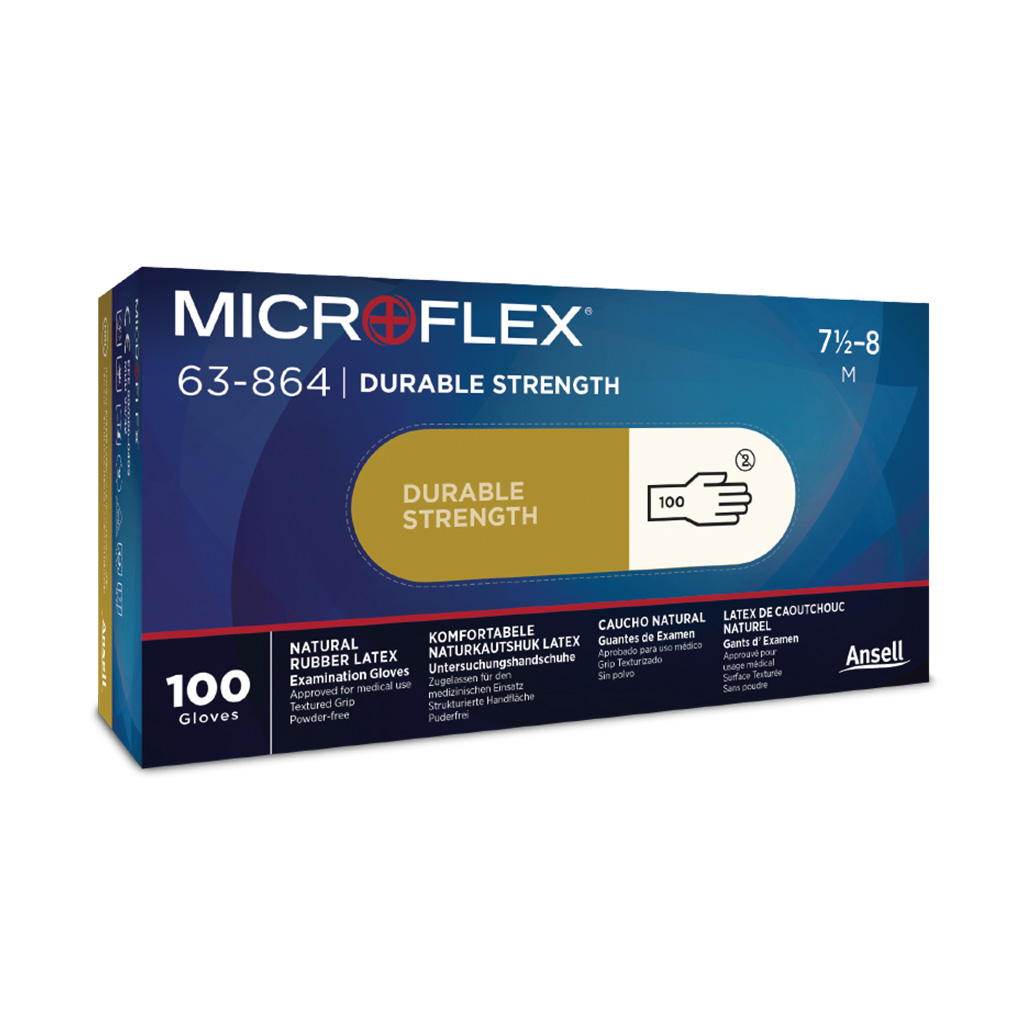 guante ansell microflex 63 864 caja