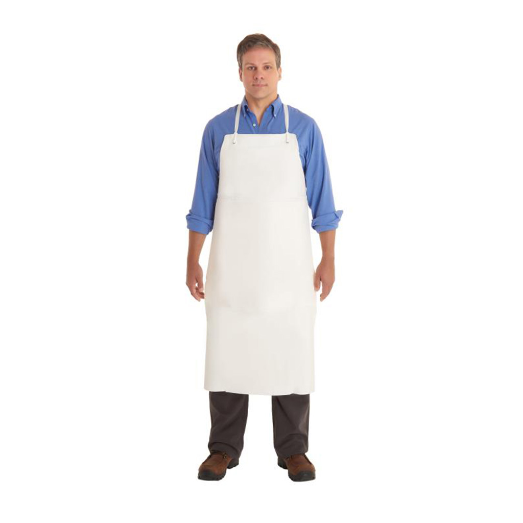 delantal proteccion quimica ansell impermeable blanco