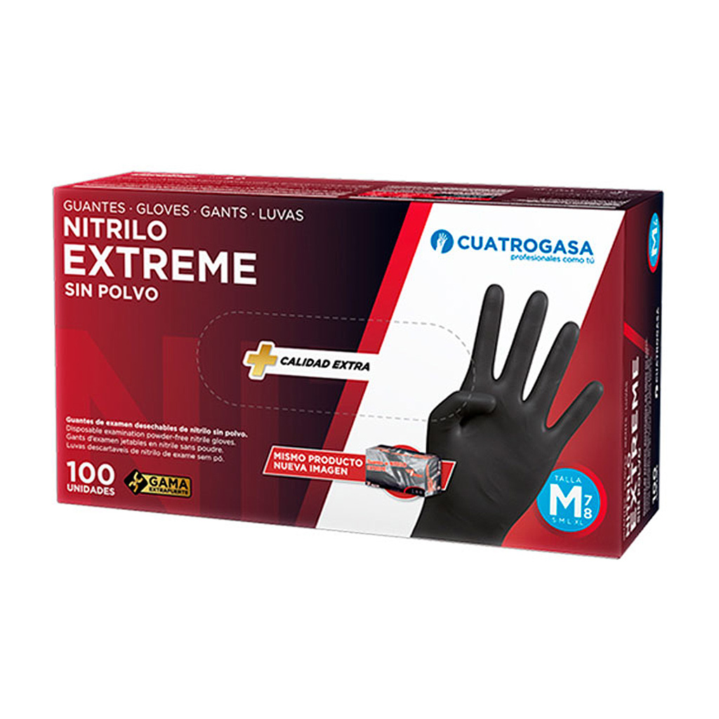 Guante desechable nitrilo negro Extreme