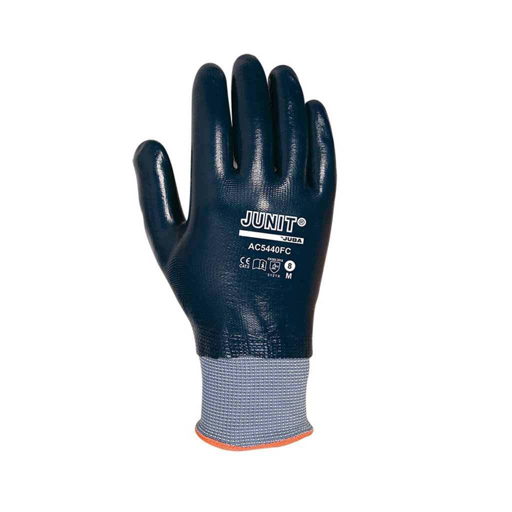 Guante nylon recubrimiento nitrilo riesgo mecánico AC5440FC Junit