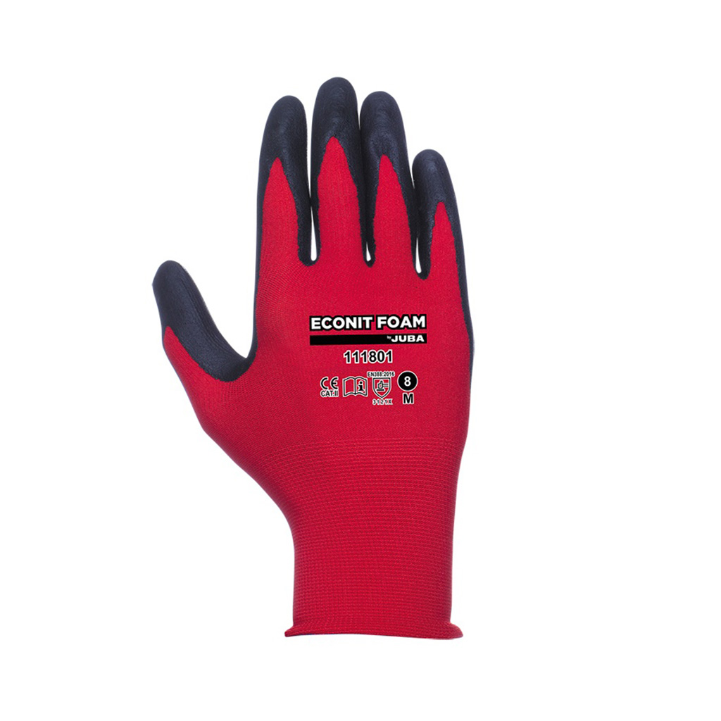 Guante nylon y lycra recubrimiento de nitrilo foam 111801 Eco-Nit