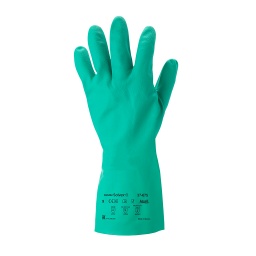 Guante nitrilo flocado algodón protección química Alphatec 37-675